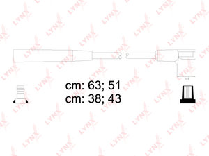Изображение 1, SPC4610 Провод высоковольтный ВАЗ-2108-10 LYNX 8V комплект