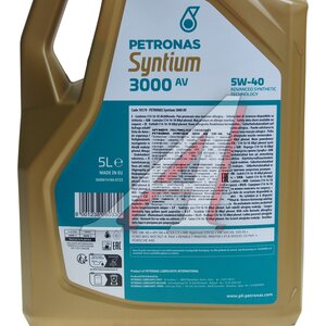 Изображение 3, 70179M12EU Масло моторное 3000 AV 5W40 синт.5л SYNTIUM PETRONAS