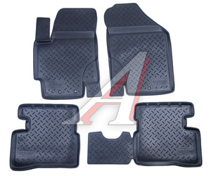 Изображение 1, NPL-Po-43-31 Коврик салона KIA Rio (09-10) полиуретан 4шт. NORPLAST