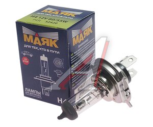 Изображение 1, 52420 Лампа 12V H4 60/55W P43t МАЯК
