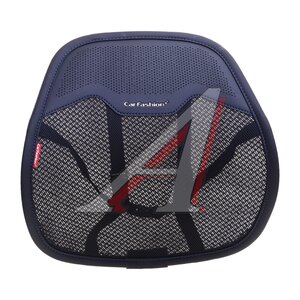 Изображение 1, 41596 Подушка поясничная каркасная экокожа-полиэстер черно-синяя Spine CARFASHION