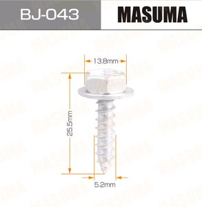 Изображение 3, BJ-043 Саморез 5.2x25.5мм набор 10шт. MASUMA
