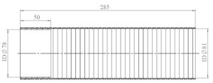 Изображение 3, 47259 Гофра MAN TGL, TGM выхлопной системы (80х300мм) (нерж) DINEX