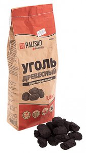 Изображение 1, 69489 Уголь древесный брикетированный 1.8кг PALISAD