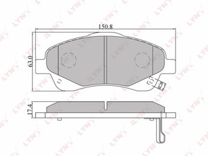 Изображение 1, BD7548 Колодки тормозные TOYOTA Avensis (03-08) передние (4шт.) LYNX