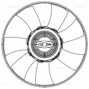 Изображение 3, LVC1502 Вентилятор MERCEDES Sprinter (02-06) охлаждения электрический LUZAR