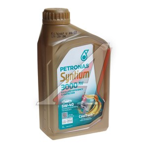 Изображение 1, 70179E18EU Масло моторное 3000 AV 5W40 синт.1л SYNTIUM PETRONAS