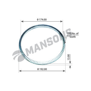 Изображение 1, 100.067 Кольцо АБС SCANIA P, G, R, T series заднего моста MANSONS