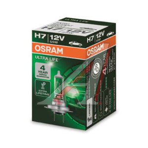 Изображение 2, 64210ULT Лампа 12V H7 55W PX26d Ultra Life OSRAM