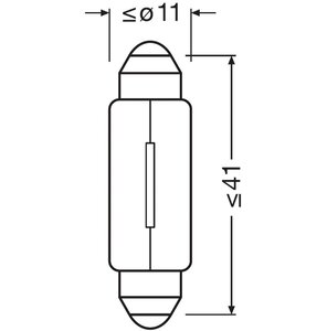 Изображение 5, 6424 Лампа 24V C5W SV8.5-8 OSRAM