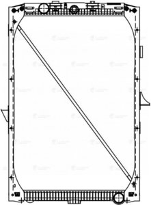 Изображение 5, LRc2802 Радиатор DAF XF105 (05-) охлаждения двигателя (с рамкой) LUZAR