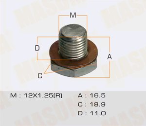Изображение 5, 74 Пробка сливная NISSAN картера масляного АКПП MASUMA