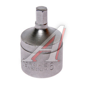 Изображение 1, F-34406 Бита-головка 1/2" HEX H6х40мм монолитная FORCE