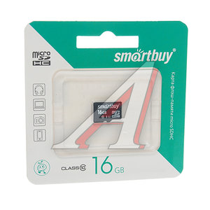 Изображение 1, SB16GBSDCL10-00 Карта памяти 16GB MicroSD class 10 SMART BUY