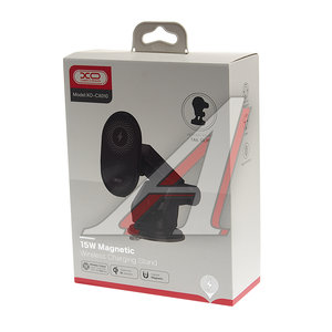 Изображение 4, CX010 Black Держатель телефона с беспроводной зарядкой черный XO