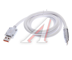 Изображение 2, NB227 White Кабель iPhone (5-) 6A 1.2м белый XO