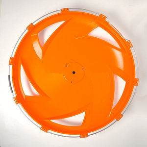 Изображение 3, МК-ПЛ-В14 Колпак колеса R-22.5 переднего пластик (оранжевый) (вентилятор) ТТ
