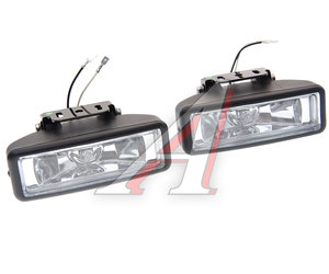 Изображение 1, NS-2173W(F) Фара противотуманная 12V 158х69мм с крышкой белая комплект SIRIUS