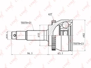 Изображение 2, CO5770A ШРУС наружный NISSAN Almera (00-06) передний LYNX