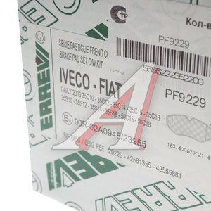 Изображение 4, PF9229 Колодки тормозные IVECO Daily передние (4шт.) ERREVI