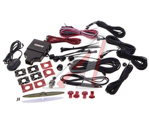 Изображение 1, 24U-4-AX-Black Парктроник d=18мм 4 сенсора черный комплект PARKMASTER