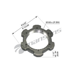 Изображение 1, 600.219 Гайка SAF ступицы правой M100х2.0мм MANSONS