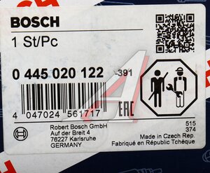 Изображение 7, 0445020122 Насос топливный VW Delivery (12-) высокого давления BOSCH