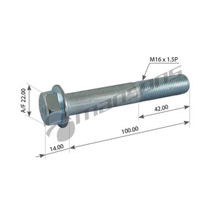 Изображение 1, 400.556 Болт MAN TGA стабилизатора заднего (M16х1.5х100мм) MANSONS