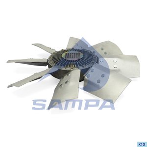 Изображение 2, 041.402 Вискомуфта SCANIA 3 series (87-) привода вентилятора (с крыльчаткой) SAMPA