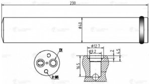 Изображение 3, LCR1100 Осушитель кондиционера MITSUBISHI Lancer (03-09) LUZAR