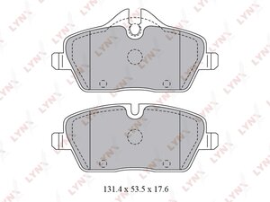 Изображение 2, BD1429 Колодки тормозные BMW 1 (E81, E82, E88) передние (4шт.) LYNX