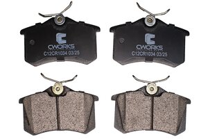 Изображение 1, C12CR1034 Колодки тормозные VW Golf (96-99) задние (4шт.) CWORKS