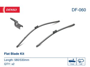 Изображение 7, DF-060 Щетка стеклоочистителя LAND ROVER Range Rover Evoque (11-) 580/530мм комплект DENSO