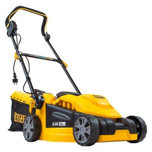 Изображение 14, GM-1600 Газонокосилка электрическая 1600Вт,  ширина скашивания 360мм,  т/сбор=35л DENZEL