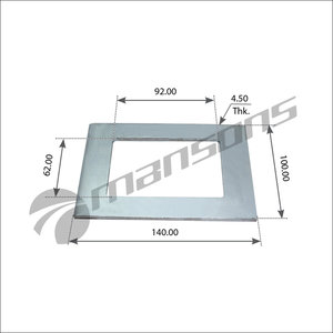 Изображение 1, 300.240 Пластина BPW рессоры (140x101x4.5) MANSONS