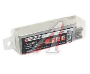 Изображение 2, F-DSP65H Сверло по металлу 6.5х101мм HSS Cobalt (10шт.) FORSAGE