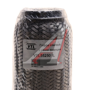 Изображение 3, VTL55250 IL Гофра глушителя 55x250 трехслойная interlock нержавеющая сталь МЗГС