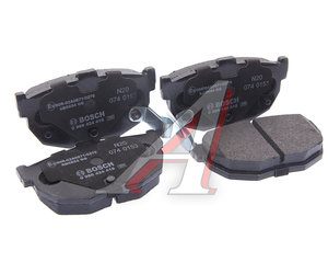 Изображение 2, 0986424418 Колодки тормозные HYUNDAI Elantra (00-) KIA Cerato задние (4шт.) BOSCH