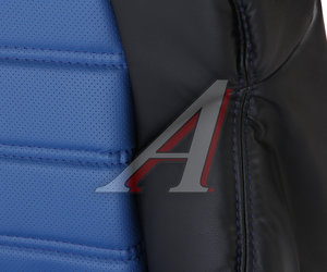 Изображение 2, TAI-1305/1315 BK/BL (11предм.) Авточехлы универсальные экокожа черно-синие Taipan Brevon PANDORA-A