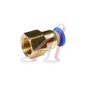 Изображение 2, ER-SPCF04-01 Соединитель трубки ПВХ, полиамид d=4мм (внутренняя резьба) М9х1 прямой металлический ЭВРИКА