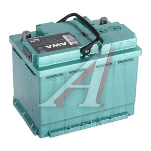 Изображение 2, 6СТ66(0) Аккумулятор AWA Malachite 66А/ч обратная полярность
