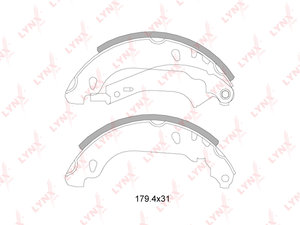 Изображение 1, BS6101 Колодки тормозные PEUGEOT 206 (00-) задние барабанные (4шт.) LYNX