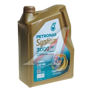 Изображение 1, 70179M12EU Масло моторное 3000 AV 5W40 синт.5л SYNTIUM PETRONAS