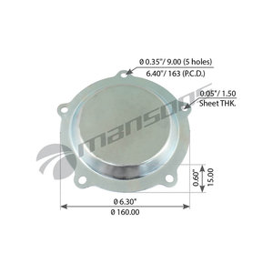 Изображение 1, 800.002 Крышка ROR ступицы (крепление винтами 5шт.) MANSONS