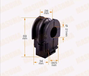 Изображение 2, MP-1082 Втулка стабилизатора NISSAN Qashqai (J10E) переднего MASUMA