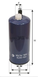 Изображение 3, FG1079 Фильтр топливный GOODWILL