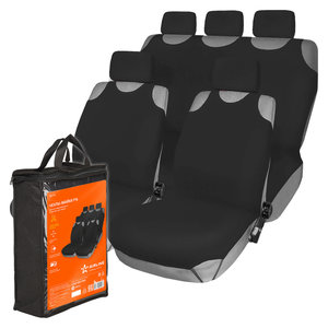 Изображение 5, ASC-F1K Авточехлы (майка) полиэстер черные (8 предм.) AIRLINE
