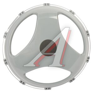 Изображение 1, МК-ПЛ-Л12 Колпак колеса R-22.5 переднего пластик (серый) Лучи ТТ