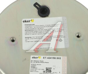 Изображение 3, 424158.S02 Пневморессора SCHMITZ (без стакана) (2отв.M10, 1 отв.M22х1.5, низ отв.M12мм) высокая EKER