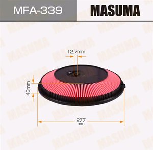 Изображение 1, MFA339 Фильтр воздушный NISSAN Primera (P10), Sunny (N14) MASUMA